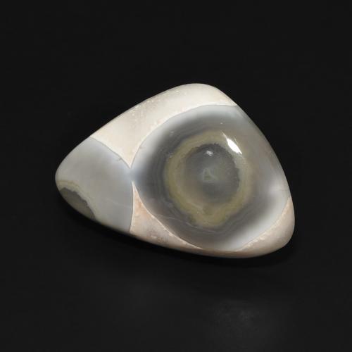 Ágata Branco multicor Natural 11.86ct, Chique, Opaco