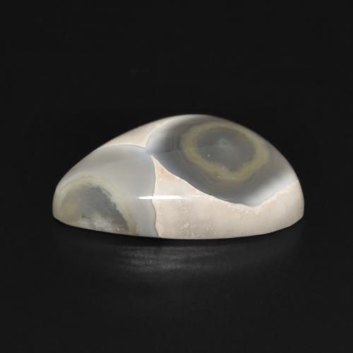 Ágata Branco multicor Natural 11.86ct, Chique, Opaco