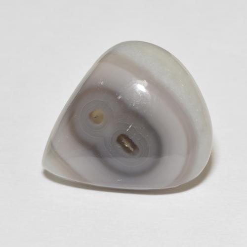 18.49ct Natural branco quente Ágata, Formato de pêra, Opaco