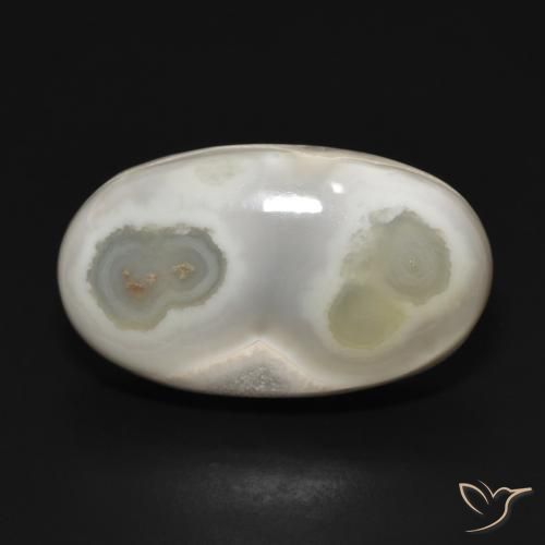29.67ct Natural branco quente Ágata, oval, Opaco