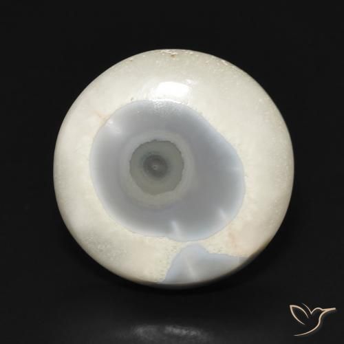 13.25ct Natural Branco multicor Ágata, Redondo, Opaco