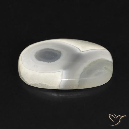 Ágata Branco multicor Natural 8.05ct, Almofada, Opaco