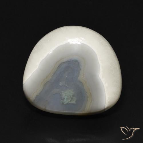 14.42ct Natural Branco multicor Ágata, Chique, Opaco