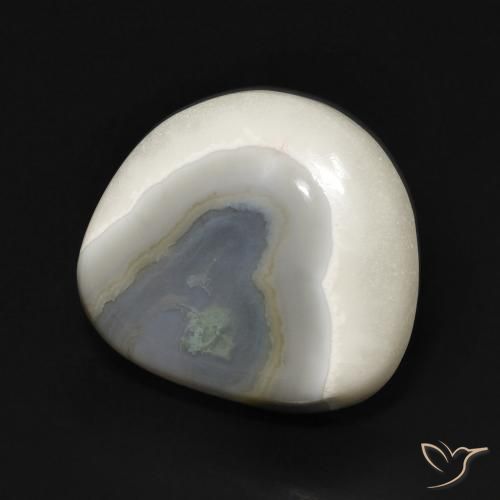Ágata Branco multicor Natural 14.42ct, Chique, Opaco
