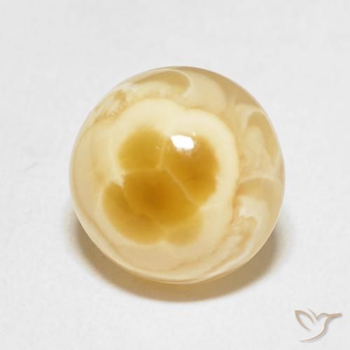 Ágata multicolorido natural 5,40ct, corte redondo, opaco