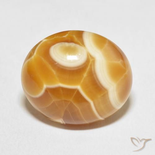 16.00ct Natural Multicolorido Ágata, oval, Opaco