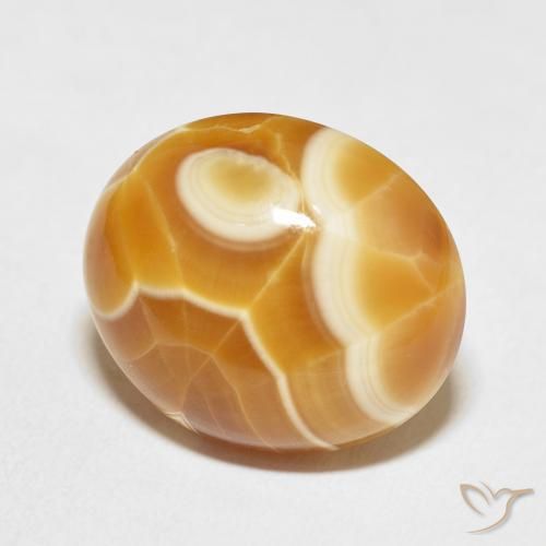 Ágata Multicolorido Natural 16.00ct, oval, Opaco