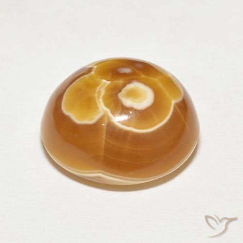 Ágata Multicolorido Natural 16.88ct, Redondo, Opaco