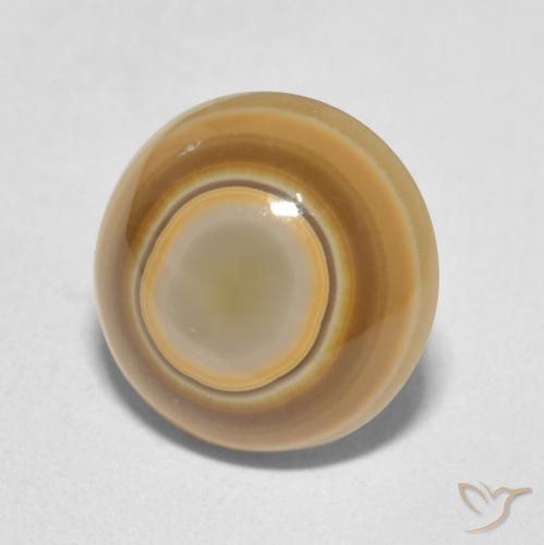 Ágata Multicolorido Natural 4.89ct, Redondo, Opaco