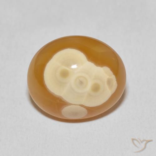 13.67ct Natural Multicolorido Ágata, oval, Opaco