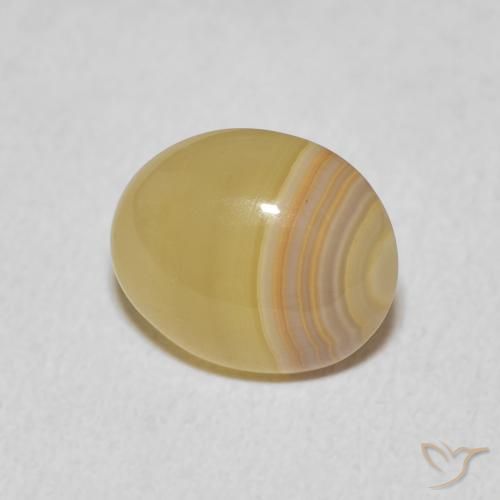 Ágata multicolorido natural 3,92ct, corte oval, opaco