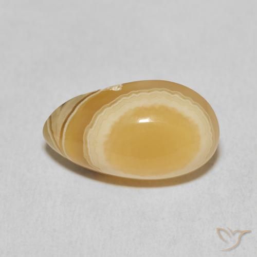 11.05ct Natural Multicolorido Ágata, Formato de pêra, Opaco