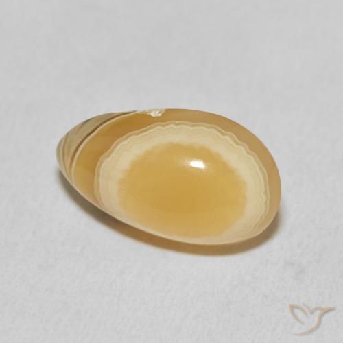 Ágata Multicolorido Natural 11.05ct, Formato de pêra, Opaco
