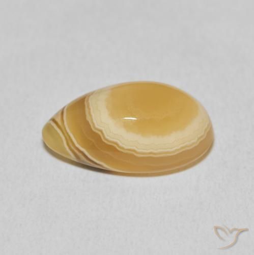 Ágata Multicolorido Natural 11.05ct, Formato de pêra, Opaco