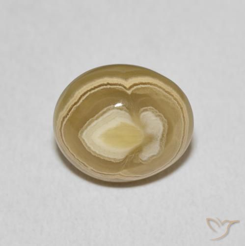 6.07ct Natural Multicolorido Ágata, oval, Opaco