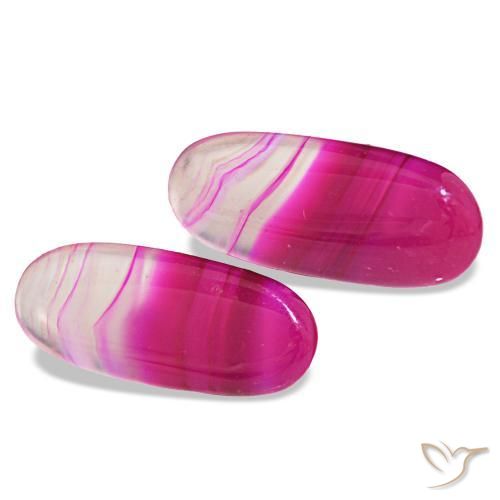 Pedras preciosas de Ágata Multicolorido natural de 22.11 ct, Corte Oval, Transparente