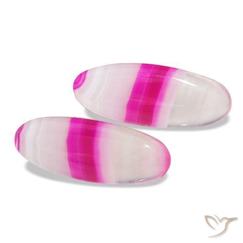 Pedras preciosas de Ágata Multicolorido natural de 24.03 ct, Corte Oval, Transparente