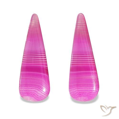 Pedras preciosas de Ágata Multicolorido natural de 24.65 ct, Formato de pêra, Translúcido