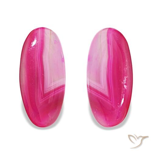 Pedras preciosas de Ágata Multicolorido natural de 16.92 ct, Corte Oval, Translúcido