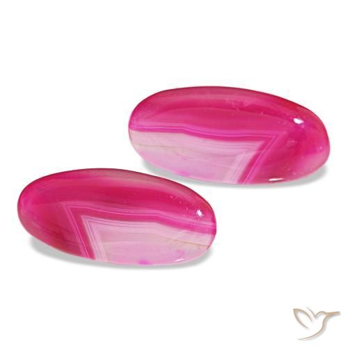 Pedras preciosas de Ágata Multicolorido natural de 16.92 ct, Corte Oval, Translúcido