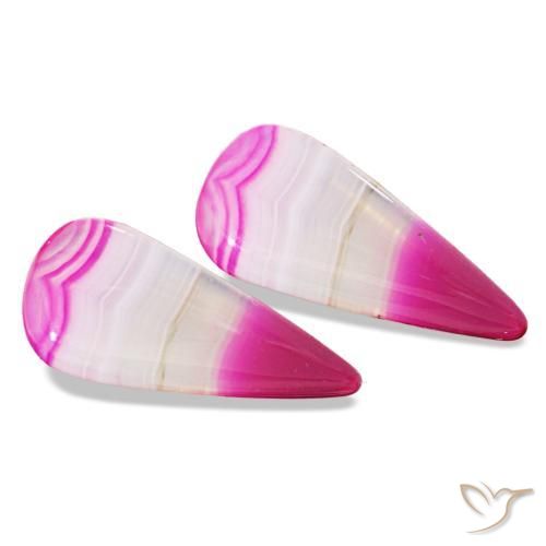 Pedras preciosas de Ágata Multicolorido natural de 13.14 ct, Formato de pêra, Transparente