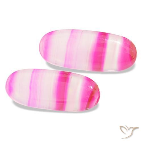 Pedras preciosas de Ágata Multicolorido natural de 23.00 ct, Corte Oval, Transparente