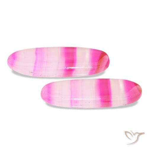 Pedras preciosas de Ágata Multicolorido natural de 23.00 ct, Corte Oval, Transparente