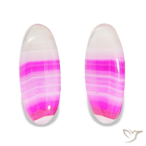 Pedras preciosas de Ágata Multicolorido natural de 15.00 ct, Corte Oval, Transparente