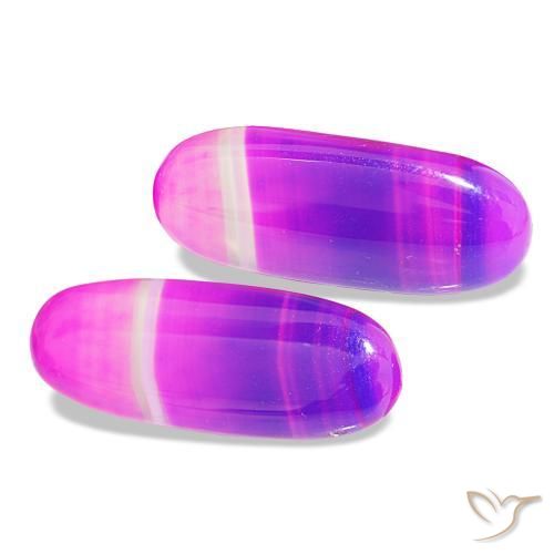 Pedras preciosas de Ágata Multicolorido natural de 26.61 ct, Corte Oval, Transparente