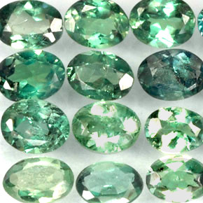 Pedras preciosas de alexandrita multicolorido natural de  ct, corte oval, VS