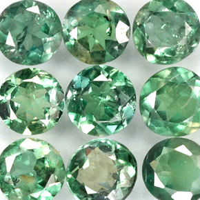 Pedras preciosas de alexandrita multicolorido natural de  ct, corte redondo, VS