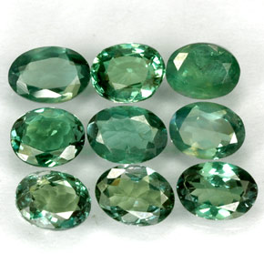 Pedras preciosas de alexandrita multicolorido natural de  ct, corte oval, VS
