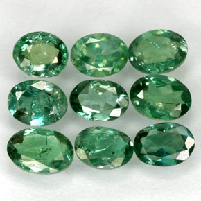 Pedras preciosas de Alexandrite Verde/Vermelho natural de  ct, Corte Oval, VS
