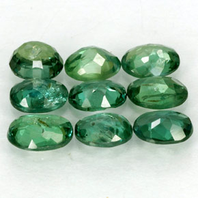 Pedras preciosas de Alexandrite Verde/Vermelho natural de  ct, Corte Oval, VS