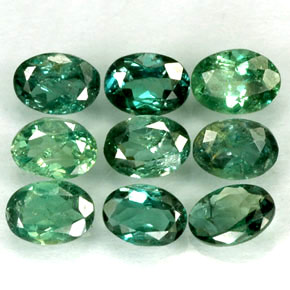 Pedras preciosas de alexandrita multicolorido natural de  ct, corte oval, VS