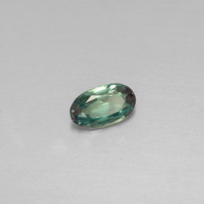 Alexandrite Verde/Vermelho Natural 0.21ct, Corte Oval, VS