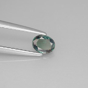 Alexandrita multicolorido natural 0,34ct, corte oval, VVS-VS