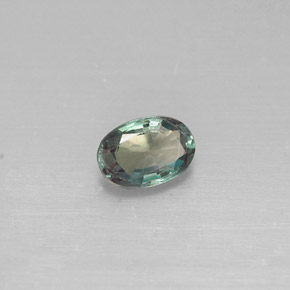 Alexandrita multicolorido natural 0,34ct, corte oval, VVS-VS