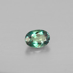 Alexandrita multicolorido natural 0,33ct, corte oval, VVS-VS