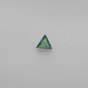 Alexandrita multicolorido natural 0,12ct, trillion, VS