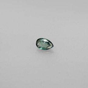 Alexandrita multicolorido natural 0,13ct, formato de pêra, VS
