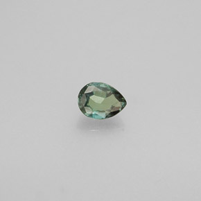Alexandrite Verde/Vermelho Natural 0.13ct, Formato de pêra, VVS-VS
