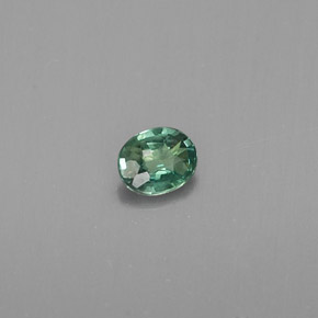 Alexandrita multicolorido natural 0,12ct, corte oval, VS