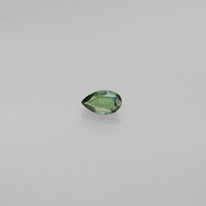 Alexandrita multicolorido natural 0,11ct, formato de pêra, VS