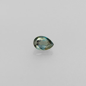 Alexandrita multicolorido natural 0,13ct, formato de pêra, VS