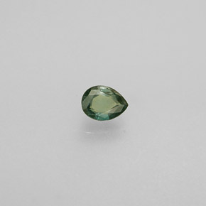 Alexandrita multicolorido natural 0,12ct, formato de pêra, VS
