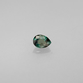 Alexandrita multicolorido natural 0,10ct, formato de pêra, VS