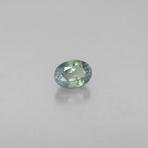 Alexandrita multicolorido natural 0,16ct, corte oval, VS