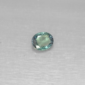 Alexandrita multicolorido natural 0,18ct, corte oval, VS