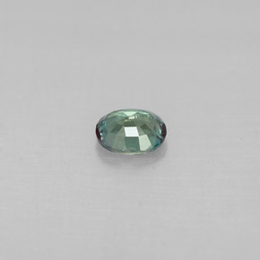 Alexandrita multicolorido natural 0,18ct, corte oval, VS